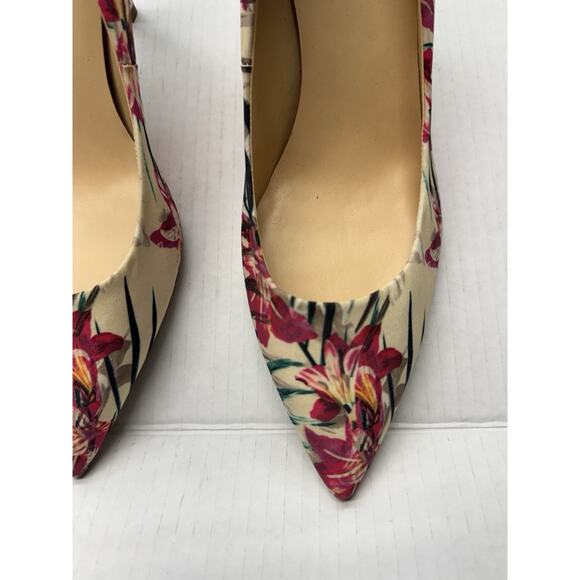 Ivanka Trump Floral Peeptoe Stiletto Heel Womens Size 10m - Picture 2 of 6